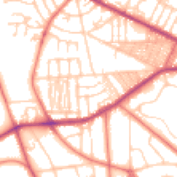 Daytime road noise heatmap for CH41 0EH