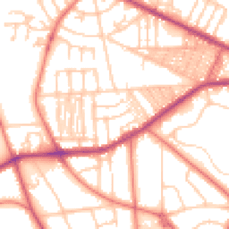 Daytime road noise heatmap for CH41 0EJ