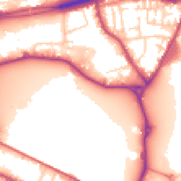Daytime road noise heatmap for CH41 1DS