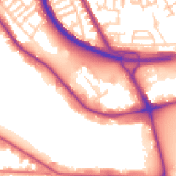Daytime road noise heatmap for CH41 1FL
