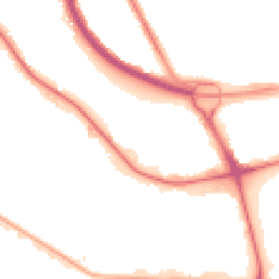 Night-time road noise heatmap for CH41 1FL