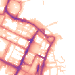 Daytime road noise heatmap for CH41 1LU