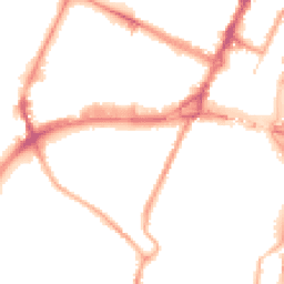 Night-time road noise heatmap for CH41 2SG