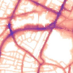 Daytime road noise heatmap for CH41 2SP