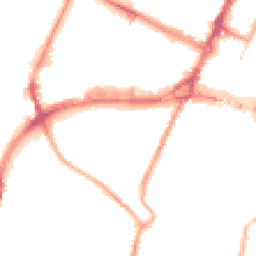 Night-time road noise heatmap for CH41 2SP