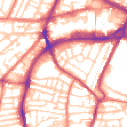 Daytime road noise heatmap for CH41 2SZ