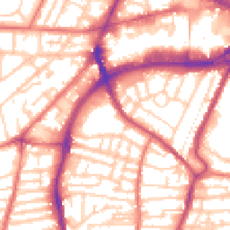 Daytime road noise heatmap for CH41 2TD