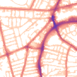 Daytime road noise heatmap for CH41 2TS