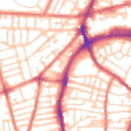 Daytime road noise heatmap for CH41 2TX