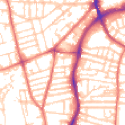 Daytime road noise heatmap for CH41 2UL
