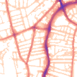 Daytime road noise heatmap for CH41 2US