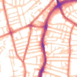 Daytime road noise heatmap for CH41 2UT