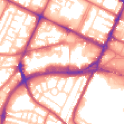 Daytime road noise heatmap for CH41 2XU