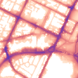 Daytime road noise heatmap for CH41 2YJ