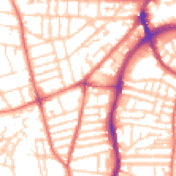 Daytime road noise heatmap for CH41 2YP