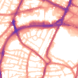 Daytime road noise heatmap for CH41 2ZB