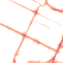 Night-time road noise heatmap for CH41 3HT