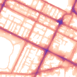 Daytime road noise heatmap for CH41 3JQ