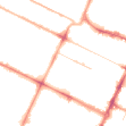 Night-time road noise heatmap for CH41 3JU