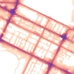 Daytime road noise heatmap for CH41 3RS