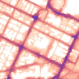 Daytime road noise heatmap for CH41 3RU
