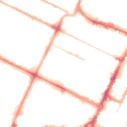 Night-time road noise heatmap for CH41 3RU
