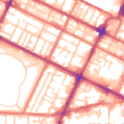 Daytime road noise heatmap for CH41 3RW