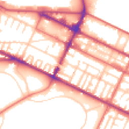 Daytime road noise heatmap for CH41 4AD