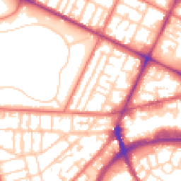 Daytime road noise heatmap for CH41 4BS