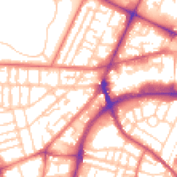 Daytime road noise heatmap for CH41 4BY