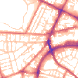 Daytime road noise heatmap for CH41 4DT