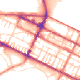 Daytime road noise heatmap for CH41 4FQ