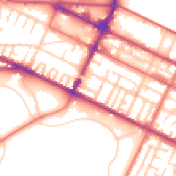 Daytime road noise heatmap for CH41 4JA