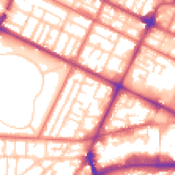 Daytime road noise heatmap for CH41 4NB
