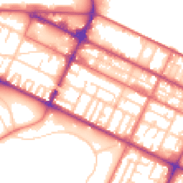 Daytime road noise heatmap for CH41 4NZ