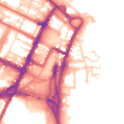 Daytime road noise heatmap for CH41 5DL