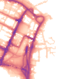 Daytime road noise heatmap for CH41 5ED
