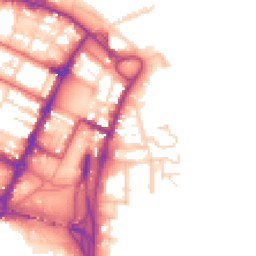 Daytime road noise heatmap for CH41 5ES