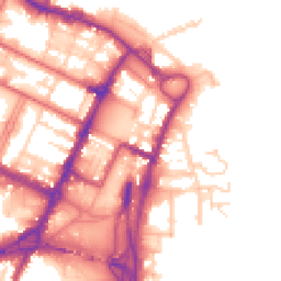 Daytime road noise heatmap for CH41 5HJ