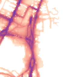 Daytime road noise heatmap for CH41 5JU