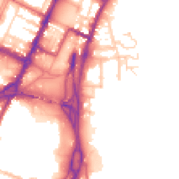 Daytime road noise heatmap for CH41 5JW