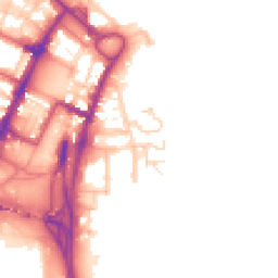 Daytime road noise heatmap for CH41 5LB