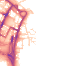 Daytime road noise heatmap for CH41 5LD