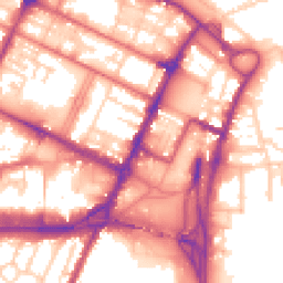 Daytime road noise heatmap for CH41 6AB