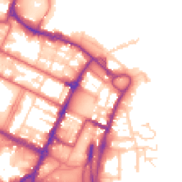 Daytime road noise heatmap for CH41 6AU