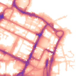 Daytime road noise heatmap for CH41 6AY