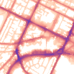 Daytime road noise heatmap for CH41 6ES