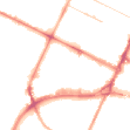 Night-time road noise heatmap for CH41 6ES
