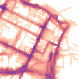 Daytime road noise heatmap for CH41 6RX