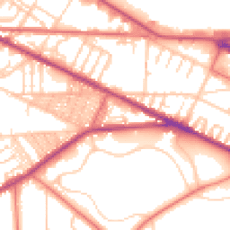Daytime road noise heatmap for CH41 8AH